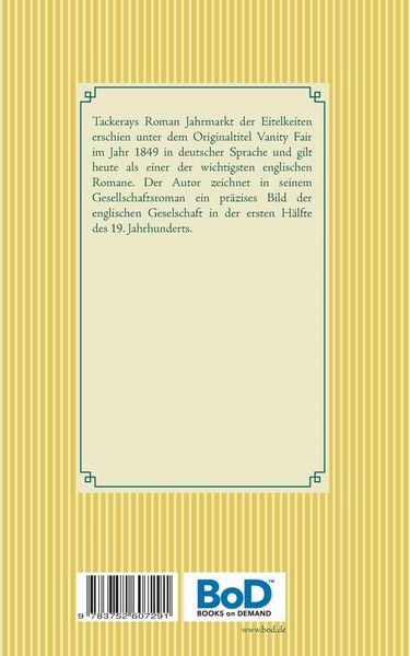Produktbild: Jahrmarkt der Eitelkeiten