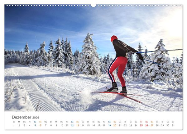 Produktbild: Oberhof - Urlaubsparadies am Rennsteig (hochwertiger Premium Wandkalender 2026 DIN A2 quer), Kunstdruck in Hochglanz