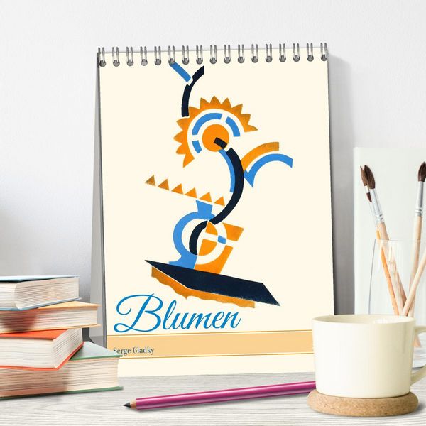 Produktbild: Serge Gladky - Blumen (Tischkalender 2026 DIN A5 hoch), CALVENDO Monatskalender