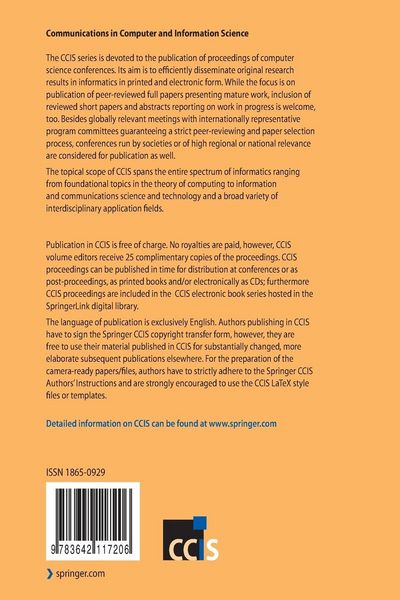 Produktbild: Biomedical Engineering Systems and Technologies
