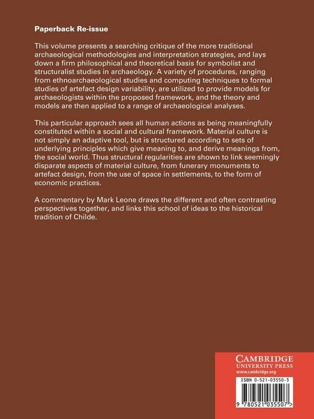 Produktbild: Symbolic and Structural Archaeology