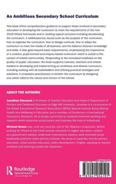 Produktbild: An Ambitious Secondary School Curriculum