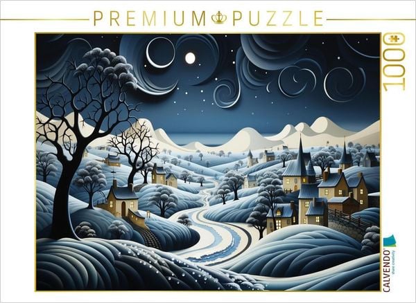 CALVENDO Puzzle Stille Nacht | 1000 Teile Lege-Größe 64x48cm Foto-Puzzle für glückliche Stunden