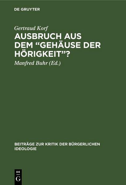 Produktbild: Ausbruch aus dem "Geh&auml;use der H&ouml;rigkeit"?