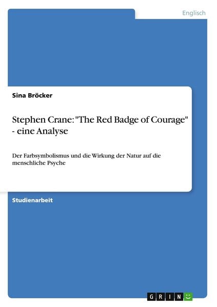 Produktbild: Stephen Crane: "The Red Badge of Courage" - eine Analyse
