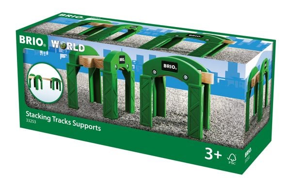 Produktbild: Brio Stapelbares Br&uuml;ckensystem, 2 Br&uuml;cken-Pfeiler/Tunnel