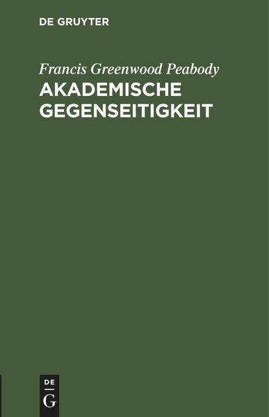 Produktbild: Akademische Gegenseitigkeit