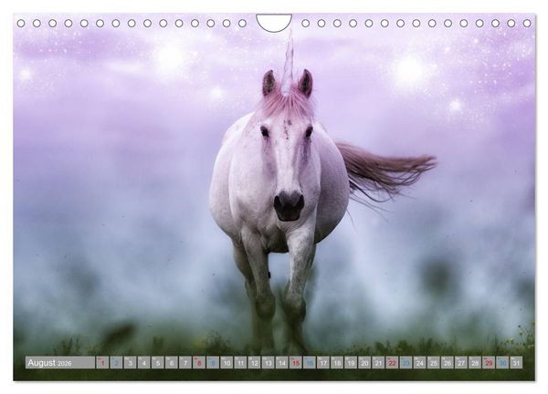 Produktbild: Fabeltier Einhorn (Wandkalender 2026 DIN A4 quer), CALVENDO Monatskalender