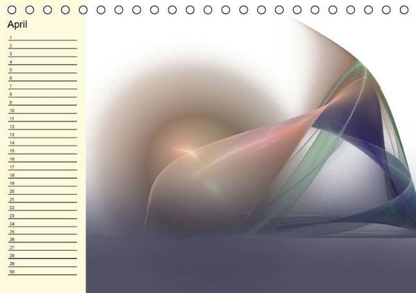 Produktbild: Fraktale Kunst 2/Geburtstagskalender (Tischkalender immerw&auml;hrend DIN A5 quer)