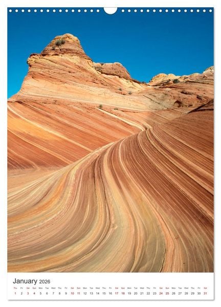Produktbild: Paria Canyon The Wave (Wall Calendar 2026 DIN A3 portrait), CALVENDO 12 Month Wall Calendar