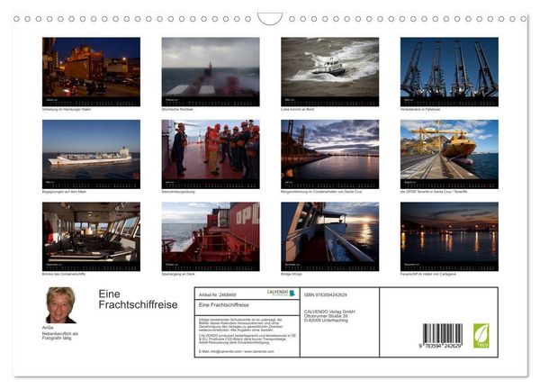 Produktbild: Eine Frachtschiffreise (Wandkalender 2027 DIN A3 quer), CALVENDO Monatskalender
