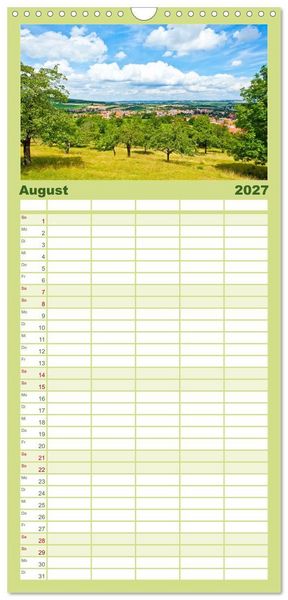 Produktbild: Familienplaner 2027 - Mittelfranken f&uuml;r Entdecker und Wanderer mit 5 Spalten (Wandkalender, 21 x 45 cm) CALVENDO