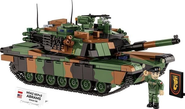 Produktbild: COBI Armed Forces 2633 - M1A2 SEPv3 Abrams PL, Bausatz 1:35, 1065 Klemmbausteine