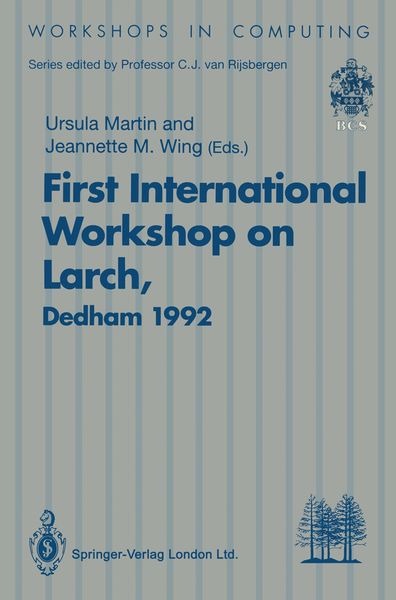 Produktbild: First International Workshop on Larch