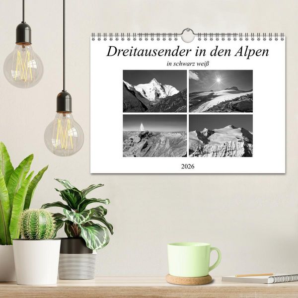 Produktbild: Dreitausender in den Alpen (Wandkalender 2026 DIN A4 quer), CALVENDO Monatskalender