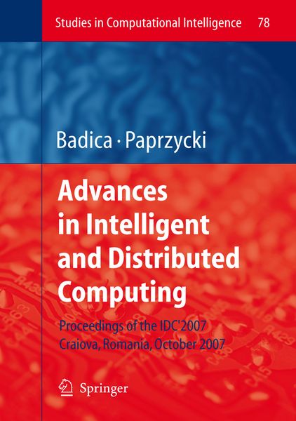 Produktbild: Advances in Intelligent and Distributed Computing
