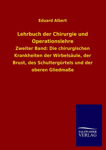 Produktbild: Lehrbuch der Chirurgie und Operationslehre