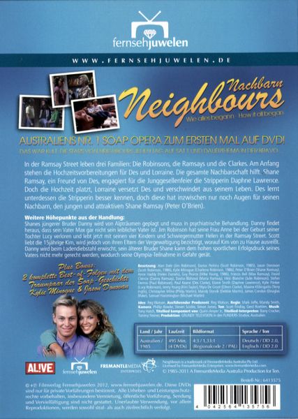 Produktbild: Nachbarn/Neighbours - Box 1: Wie alles begann (Episoden 1-20) [4 DVDs]