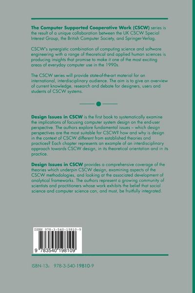 Produktbild: Design Issues in CSCW