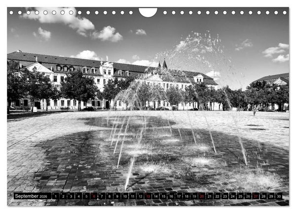 Produktbild: Magdeburg in Schwarz - Wei&szlig; (Wandkalender 2026 DIN A4 quer), CALVENDO Monatskalender