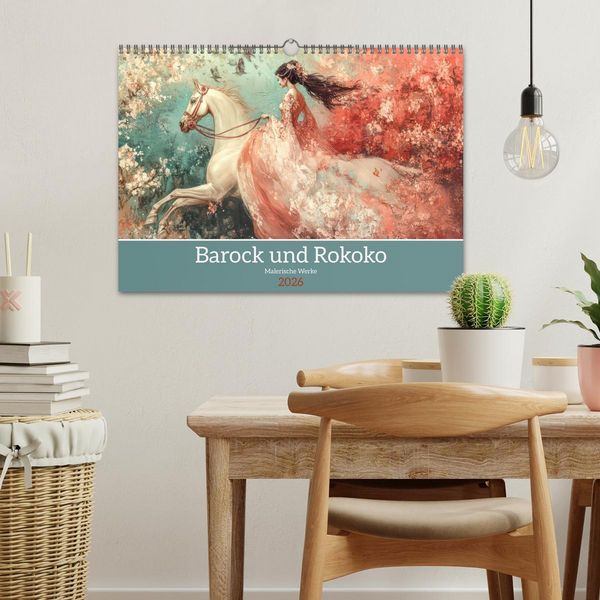 Produktbild: Barock und Rokoko - Malerische Werke (Wandkalender 2026 DIN A3 quer), CALVENDO Monatskalender
