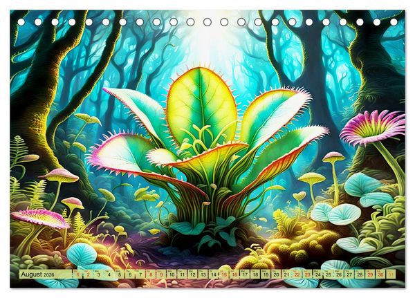 Produktbild: Intergalactic garden (Desk Calendar 2026 DIN A5 landscape), CALVENDO 12 Month DeskCalendar