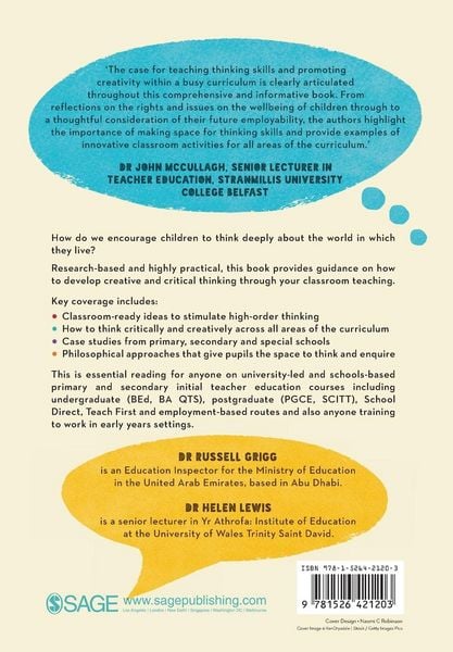 Produktbild: Teaching Creative and Critical Thinking in Schools