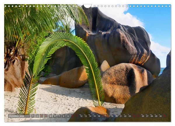 Produktbild: Seychelles, Holidays on Exotic Islands (Wall Calendar 2026 DIN A3 landscape), CALVENDO 12 Month Wall Calendar