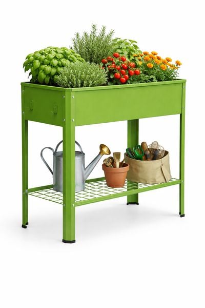 Produktbild: Metall Beet Pflanzkasten Hochbeet 80x35 Balora XL