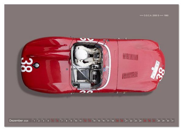Produktbild: Two-Seater Racing Cars 1950-1960 (Tischkalender 2026 DIN A5 quer), CALVENDO Monatskalender