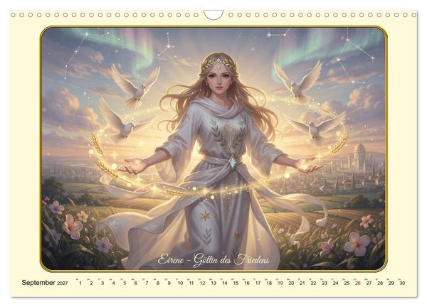Produktbild: Griechische Gottheiten des Guten (Wandkalender 2027 DIN A3 quer), CALVENDO Monatskalender