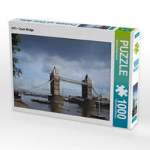 CALVENDO Puzzle 1973 - Tower Bridge 1000 Teile Lege-Größe 64 x 48 cm Foto-Puzzle Bild von Michael Schulz-Dostal
