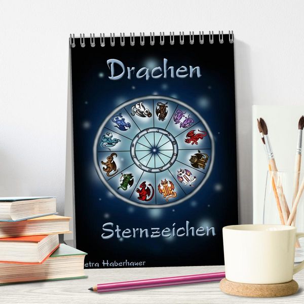 Produktbild: Drachen-Sternzeichen (Tischkalender 2026 DIN A5 hoch), CALVENDO Monatskalender