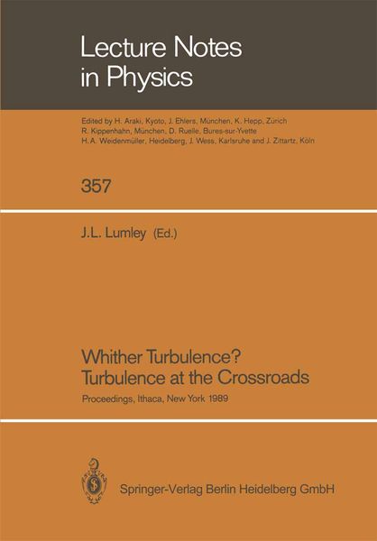 Produktbild: Whither Turbulence? Turbulence at the Crossroads
