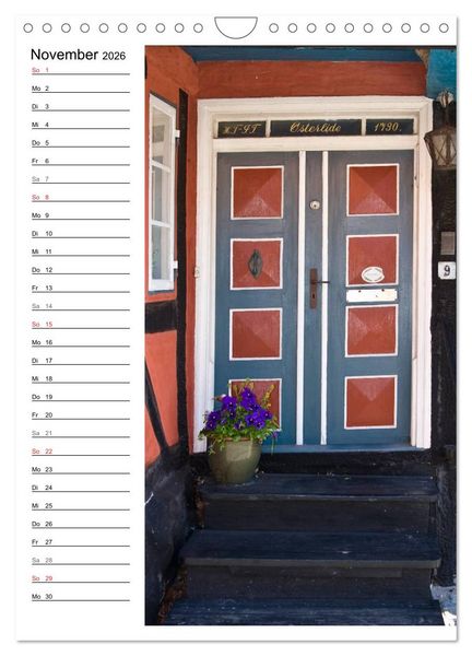Produktbild: Alte D&auml;nische T&uuml;ren (Wandkalender 2026 DIN A4 hoch), CALVENDO Monatskalender