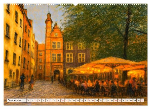 Produktbild: Danzig entdecken - Sehensw&uuml;rdigkeiten der polnischen Hansestadt (hochwertiger Premium Wandkalender 2026 DIN A2 quer), Kunstdruck in Hochglanz