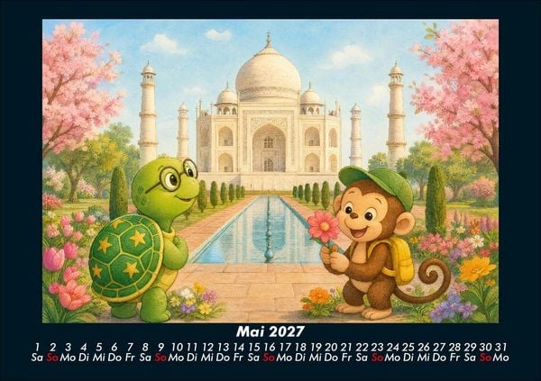 Produktbild: Taz & Milo entdecken ber&uuml;hmte Bauwerke 2027 Fotokalender DIN A5