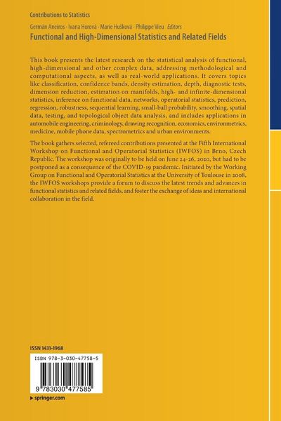 Produktbild: Functional and High-Dimensional Statistics and Related Fields