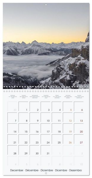 Produktbild: The Alps - A Year in the Mountains (Wall Calendar 2026 12 &times; 12 Inch) CALVENDO 12 Month Wall Calendar