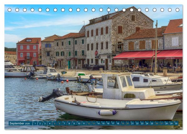 Produktbild: Insel Hvar - Der sonnigste Platz der Adria (Tischkalender 2026 DIN A5 quer), CALVENDO Monatskalender