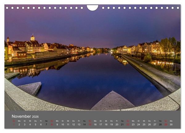 Produktbild: Regensburg - Stadtansichten (Wandkalender 2026 DIN A4 quer), CALVENDO Monatskalender