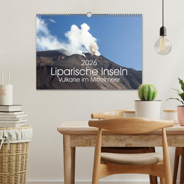 Produktbild: Liparische Inseln - Vulkane im Mittelmeer (Wandkalender 2026 DIN A3 quer), CALVENDO Monatskalender
