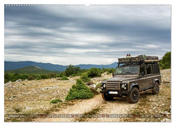 Produktbild: Mit dem 4x4 durch Europa (Wandkalender 2026 DIN A2 quer), CALVENDO Monatskalender