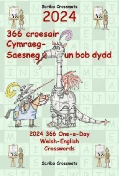 Produktbild: 2024 366 Croesair Cymraeg-Saesneg Un Bob Dydd / One-a-Day Welsh-English Crosswords