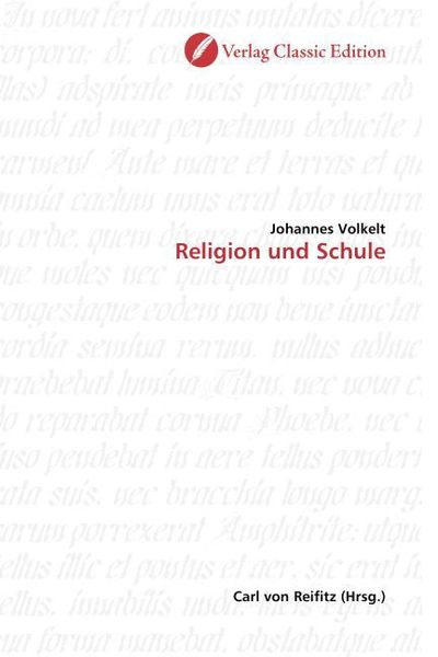 Produktbild: Volkelt, J: Religion und Schule