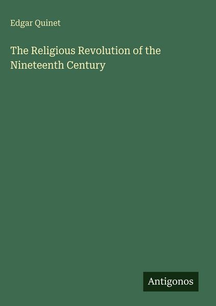 Produktbild: The Religious Revolution of the Nineteenth Century