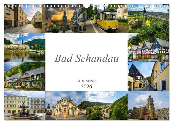 Produktbild: Bad Schandau Impressionen (Wandkalender 2026 DIN A3 quer), CALVENDO Monatskalender