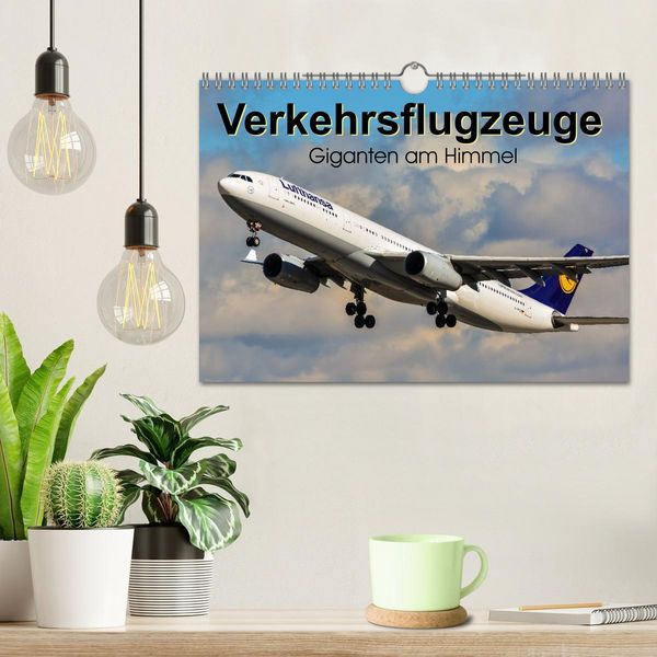 Produktbild: Verkehrsflugzeuge (Wandkalender 2026 DIN A4 quer), CALVENDO Monatskalender