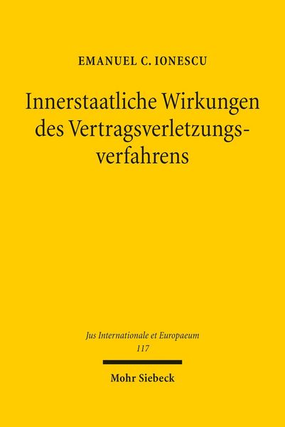 Produktbild: Innerstaatliche Wirkungen des Vertragsverletzungsverfahrens