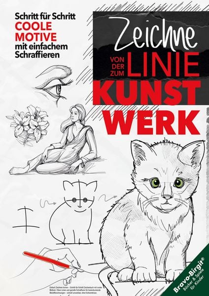 Einfach Zeichnen lernen – Schritt-für-Schritt Zeichenbuch mit coolen Motiven, Taschenbuch von Birgit Bravo, Lucid Page Media, 9783691040555